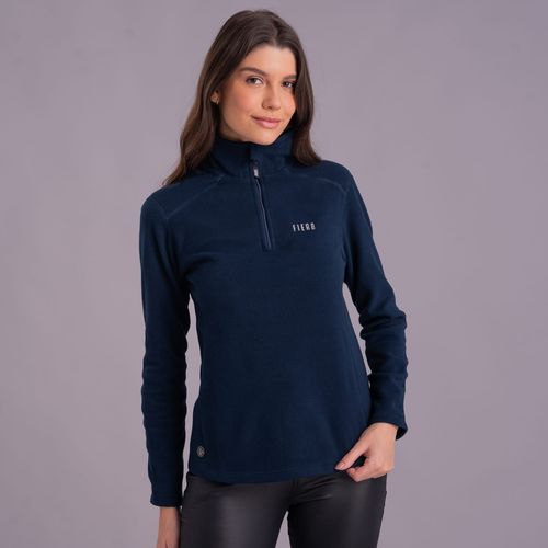 Fleece Térmico Feminino para neve e frio Meio Zíper Nuuk