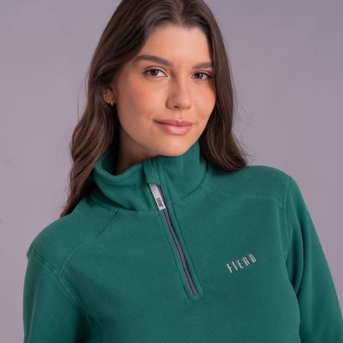 Fleece Térmico Feminino para neve e frio Meio Zíper Nuuk Original