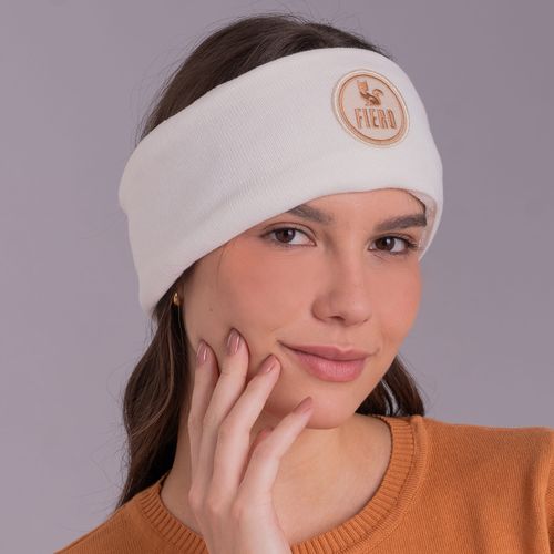 Protetor de orelha headband em tricot forrado canelado Las Ventanas para o frio