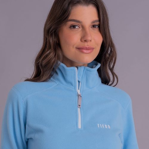 Fleece Térmico Feminino para neve e frio Meio Zíper Nuuk Original