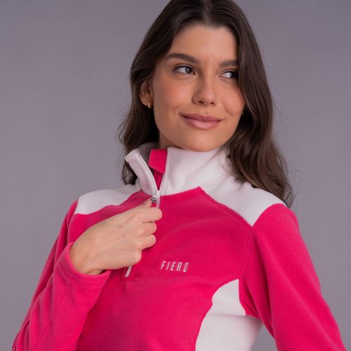 Fleece Térmico Feminino para neve e frio Meio Zíper Nuuk Original