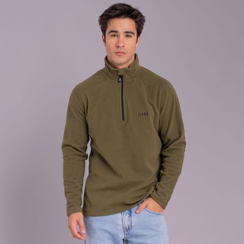 Fleece Térmico Masculino para neve e frio Meio Zíper Nuuk