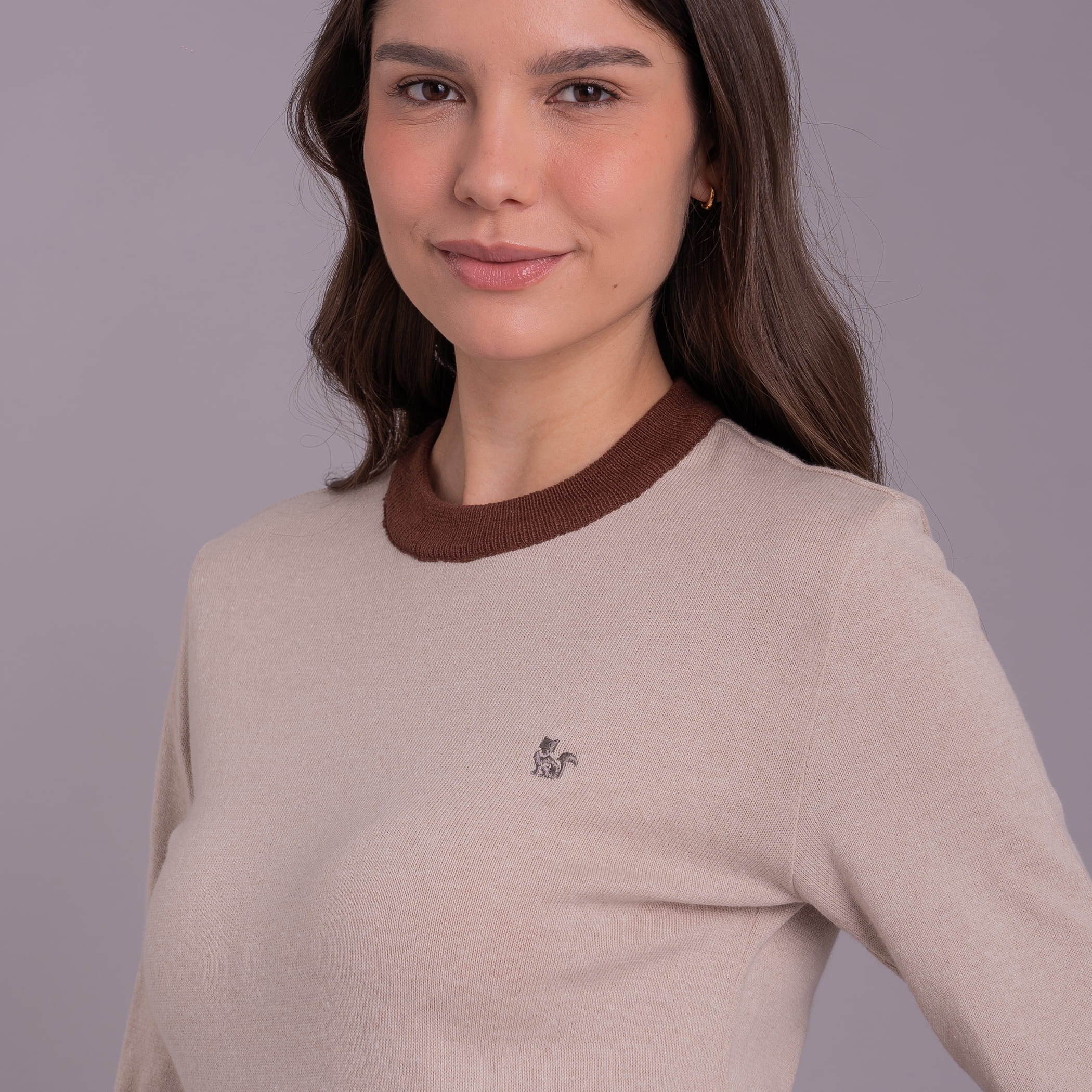 Suéter Feminino de Tricô Polar Fox Inti - Coleção Andes