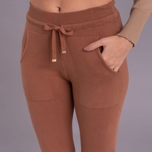 Calça Feminina Jogger em tricô Siena