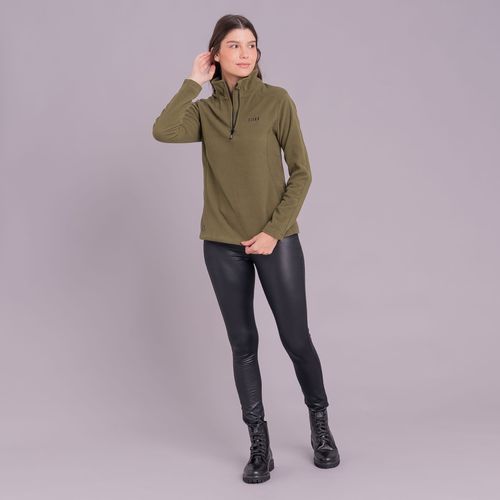Fleece Térmico Feminino para neve e frio Meio Zíper Nuuk Original