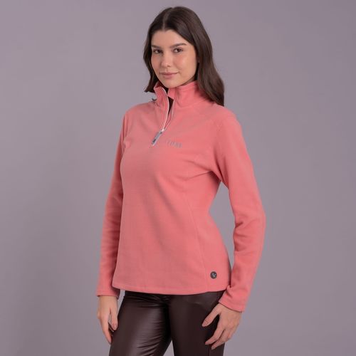 Fleece Térmico Feminino para neve e frio Meio Zíper Nuuk Original