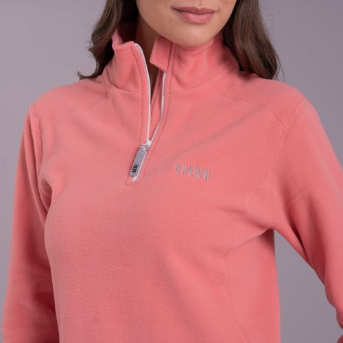 Fleece Térmico Feminino para neve e frio Meio Zíper Nuuk Original