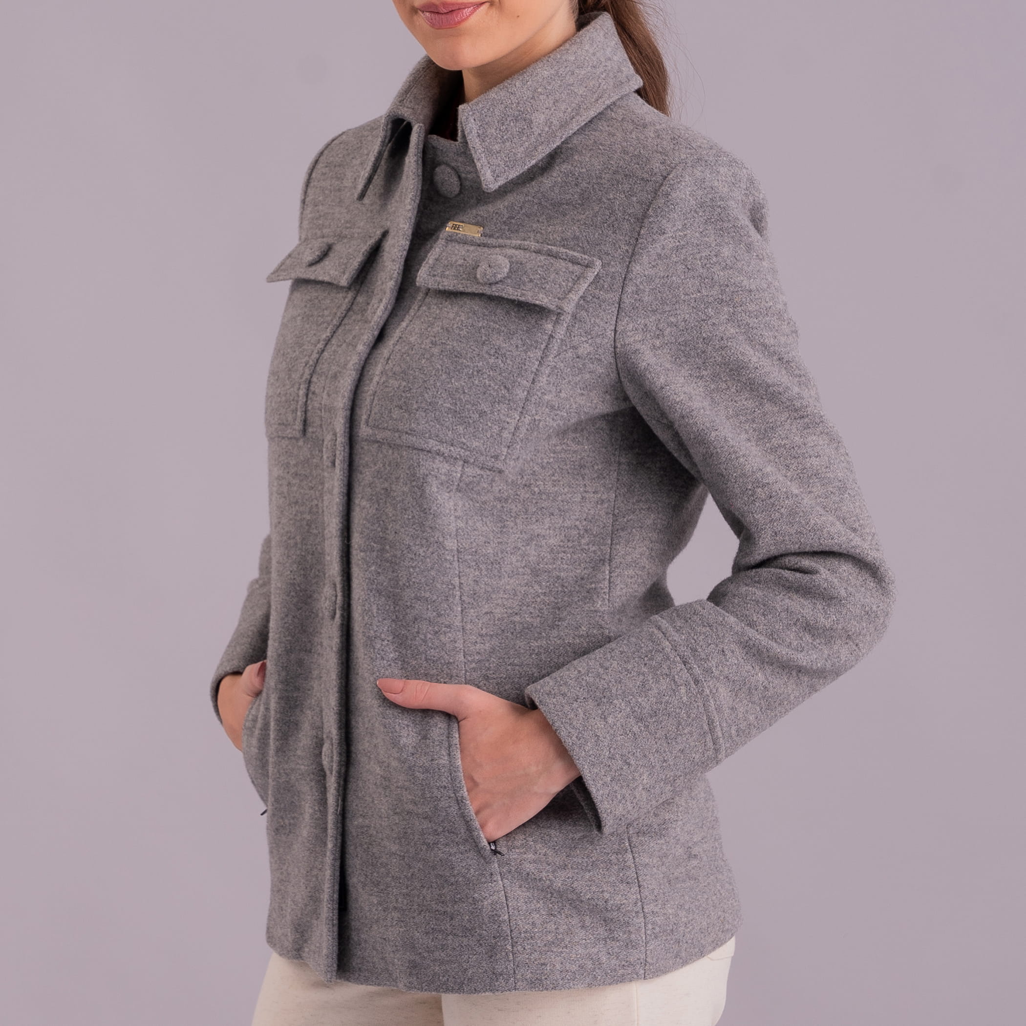 Casaco térmico feminino Cachi em lã premium