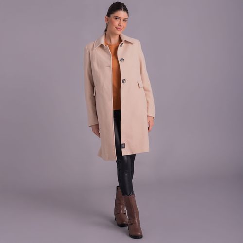 Casaco longo térmico feminino Grenoble em lã premium