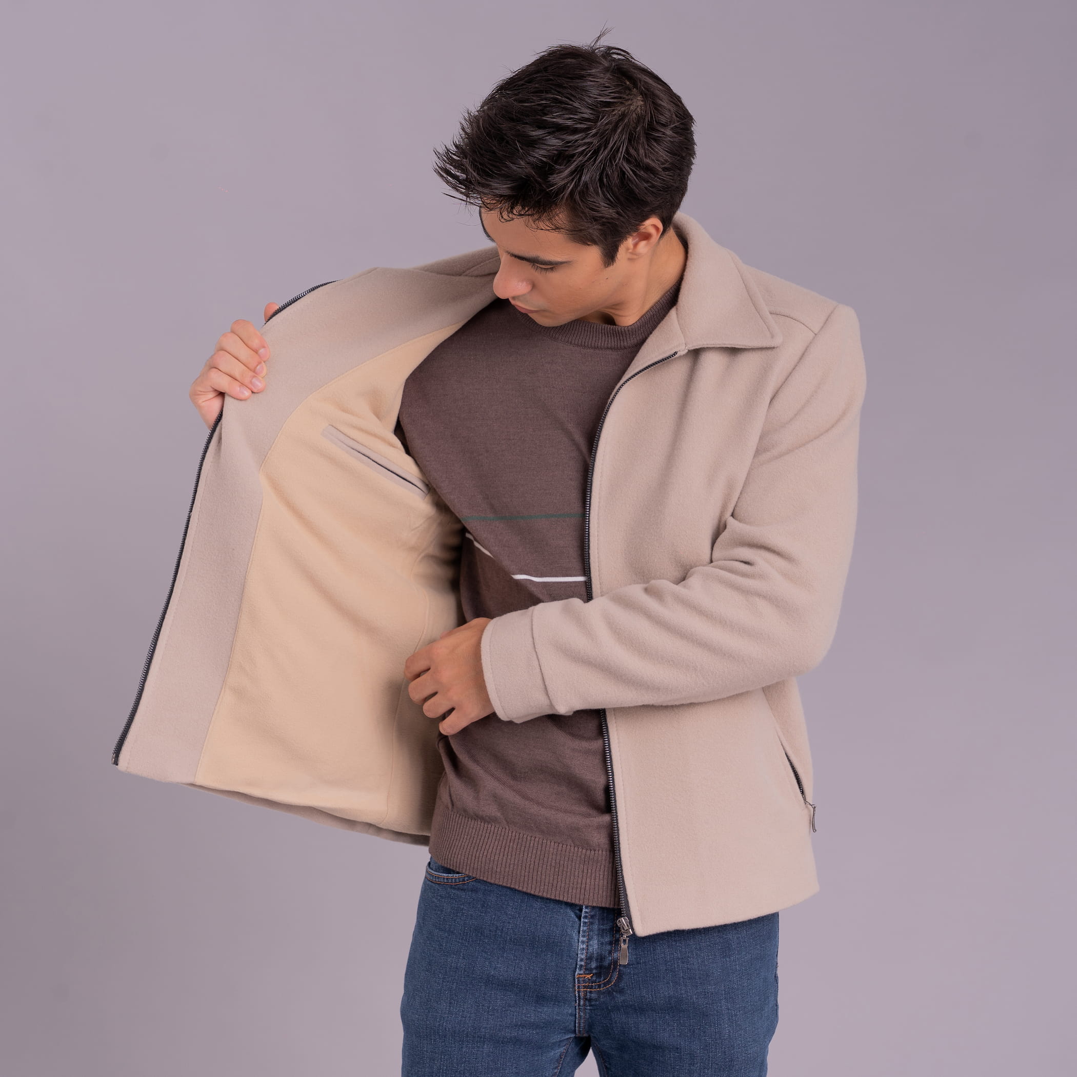 Jaqueta Bomber Térmica Masculina Santiago em Lã