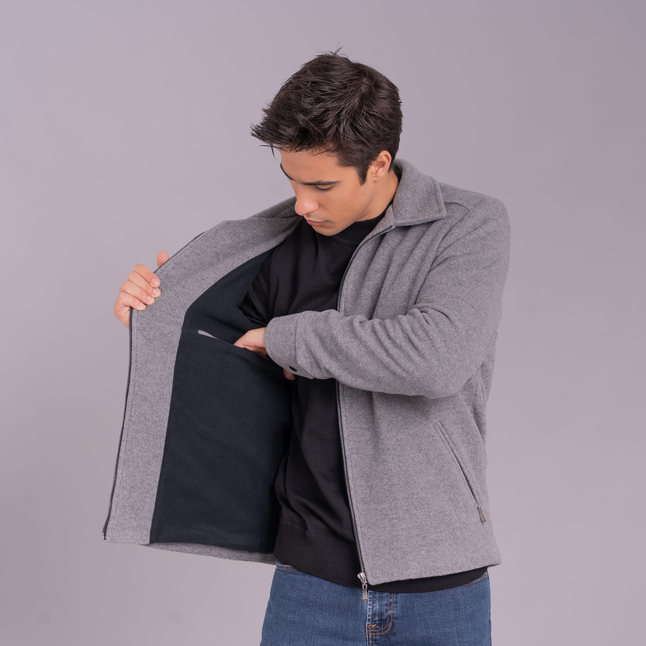 Jaqueta Bomber Térmica Masculina Santiago em Lã