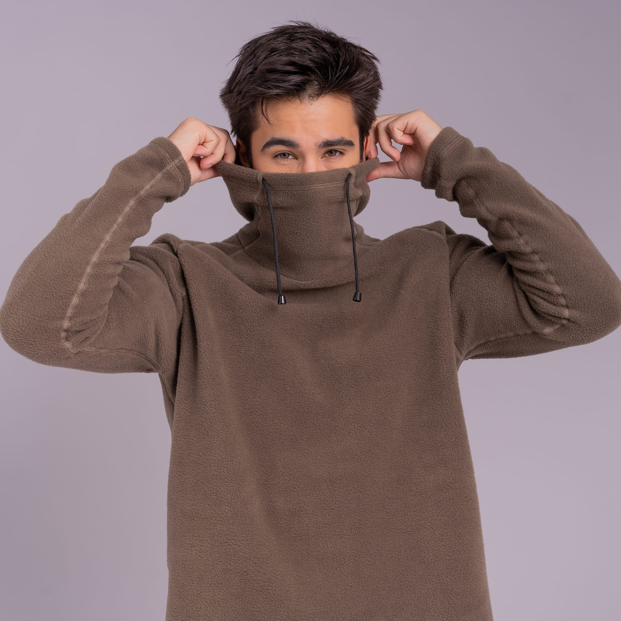 Fleece Térmico Masculino Gola Alta para neve e frio extremo Michigan Power