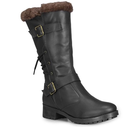 Bota Feminina para neve Vail forrada em lã natural Ref.:10027