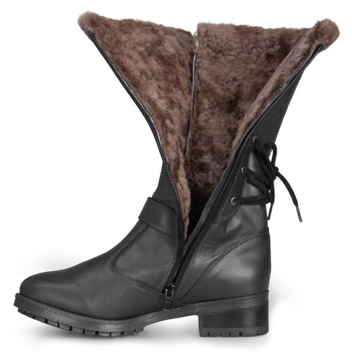 Bota Feminina para neve Vail forrada em lã natural Ref.:10027