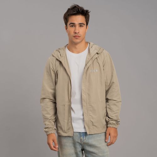 Jaqueta masculina corta vento Wind Block com capuz
