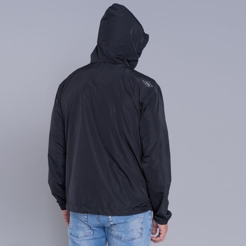 Jaqueta masculina corta vento Wind Block com capuz