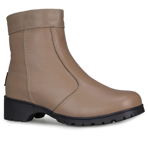 Bota para neve feminina com couro impermeável New Cervinia em lã sintética Ref.:23401