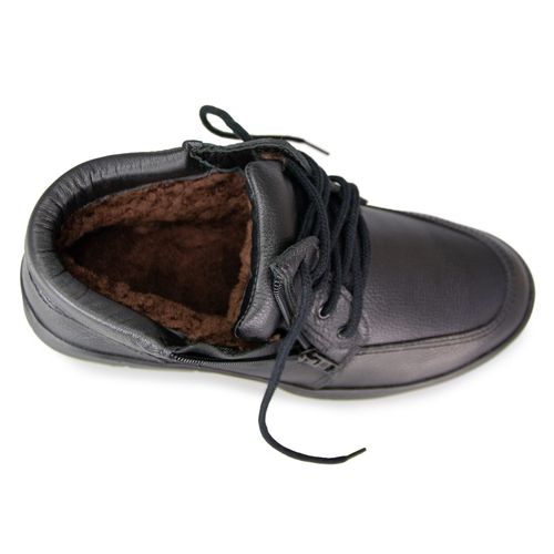 Bota masculina Draven em couro forrada em lã natural 23556