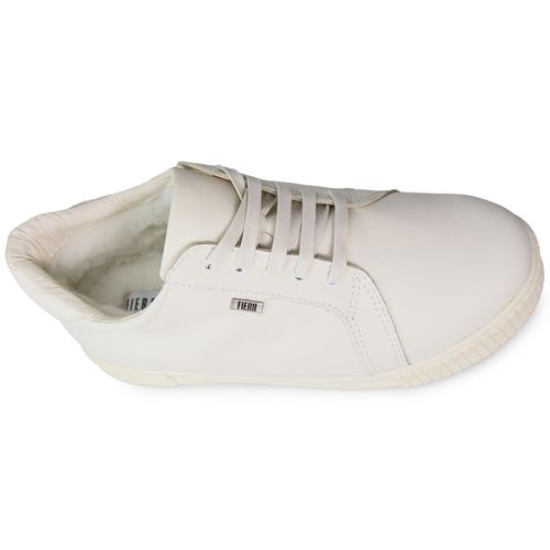 Tênis masculino de couro Street Selvor com forro em lã 25155