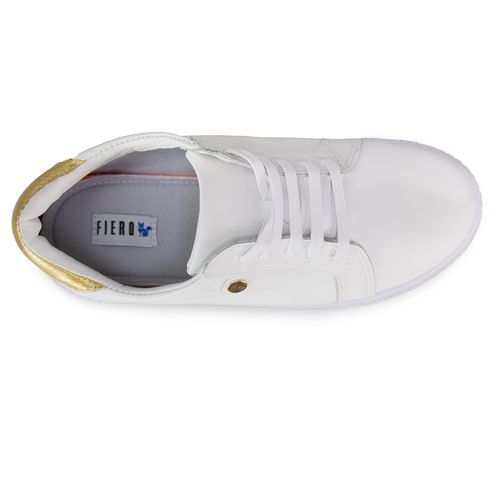 Tênis feminino de couro Street Selvor com forro térmico 25151