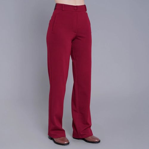 Calça feminina wide malha premium Sibiu