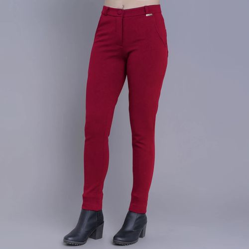 Calça feminina skinny de malha premium Linz