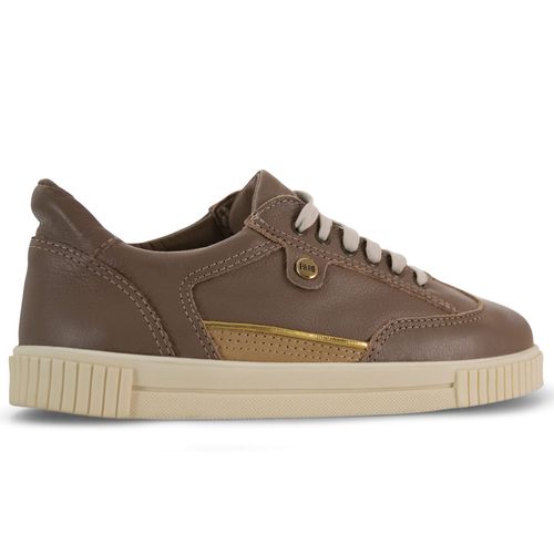 Tênis feminino de couro Street Liberty com forro térmico 25163