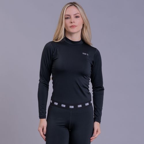 Blusa Segunda Pele Térmica Feminina inverno e neve Lite Slim Fit