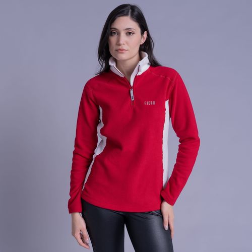 Fleece Térmico Feminino para neve e frio Meio Zíper Nuuk Original