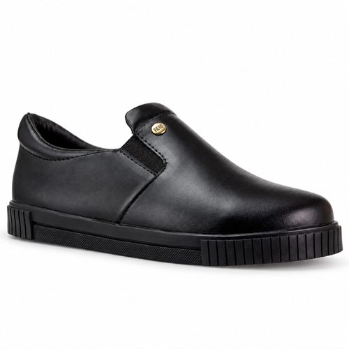 Tênis de couro Slip on feminino Street Lumeo 25157