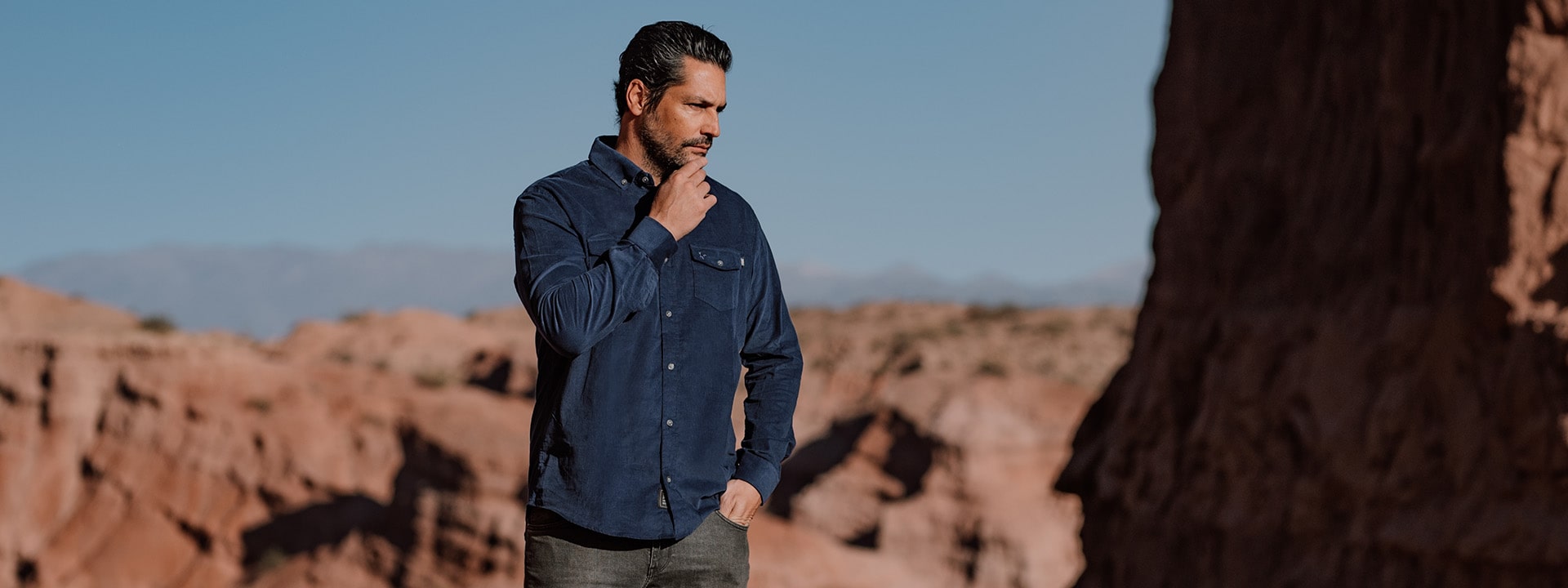 camisa masculina de veludo para o inverno