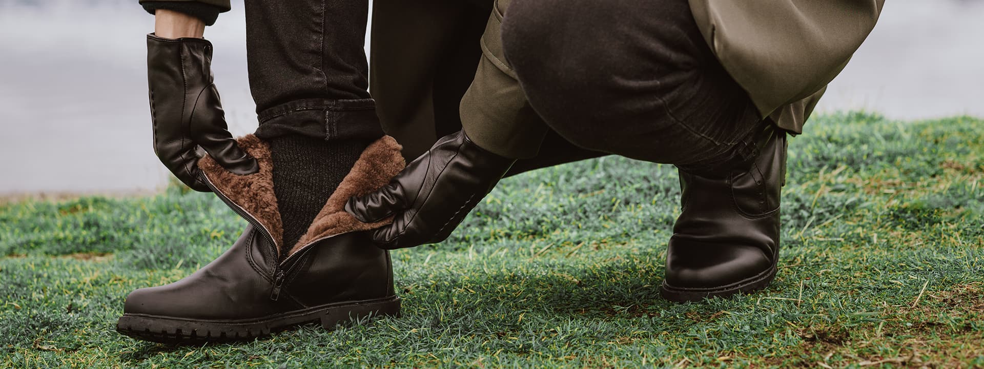botas com pelos fiero