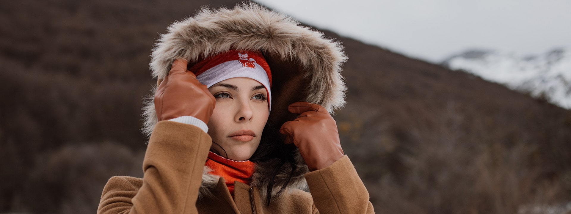 luva feminina para neve e frio